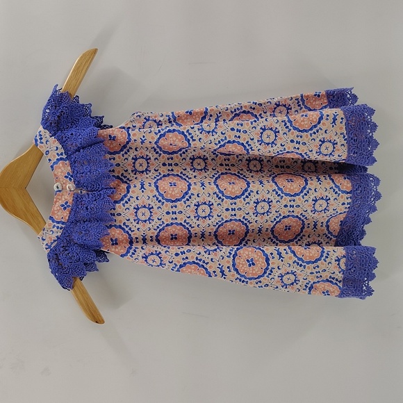 Counting Daisies Girls sleeveless Summer Dress Size 4 Pink Purple - Picture 6 of 7